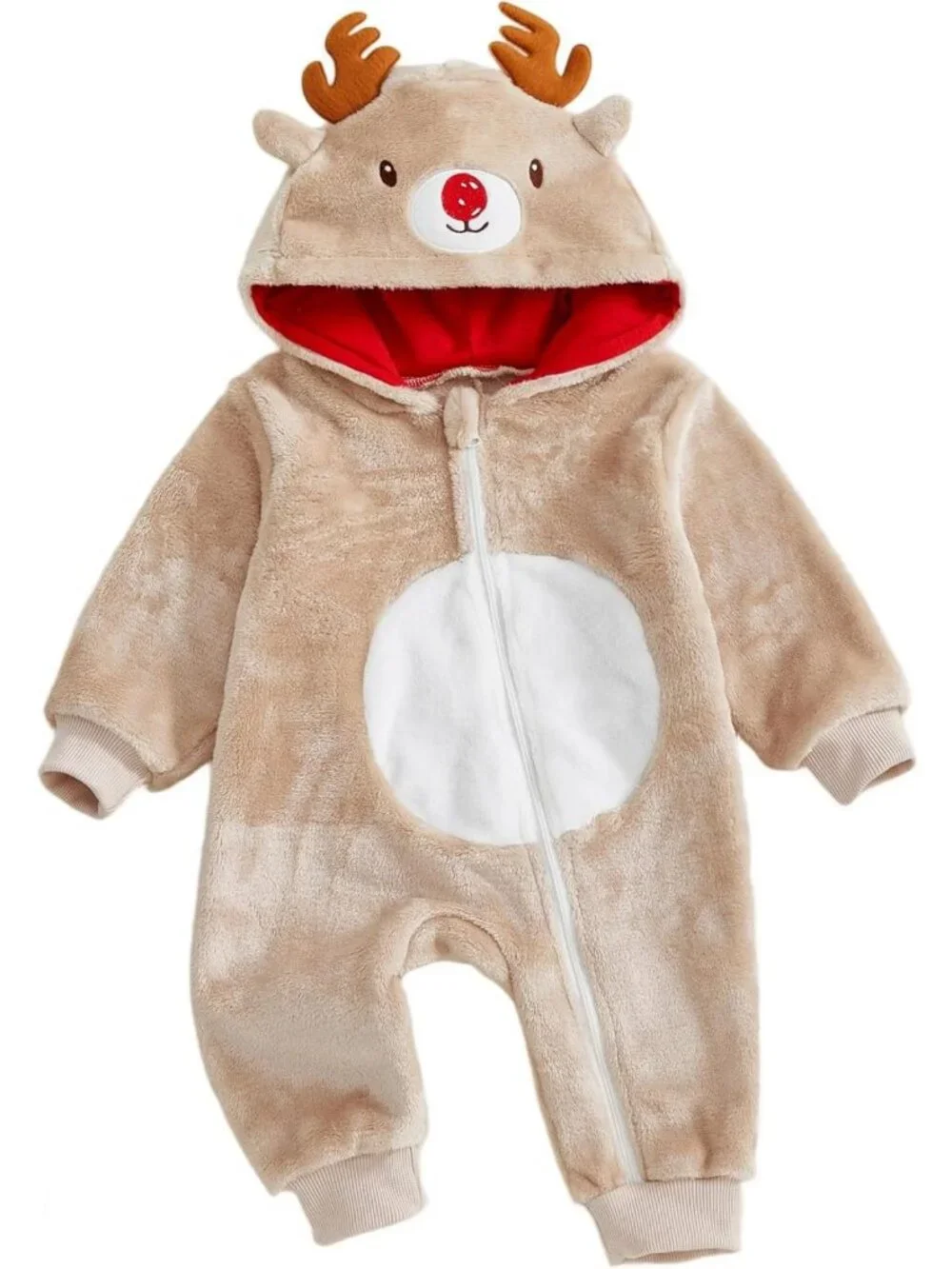 Cozy Baby Fall Winter Romper Hoodie for Boys & Girls - Adorable Infant Outfit